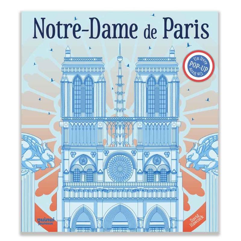 Affiche Notre-Dame de Paris illustrant son histoire et son architecture gothique majestueuse